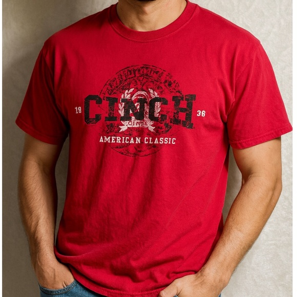 Cinch Other - CINCH American Classic Red Graphic Tee Western Vintage Size Large